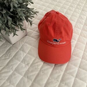 Vineyard Vines Coral Cap with Whale Logo